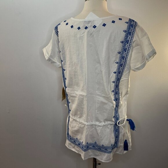 NATURAL IMPRESSIONS Women's Embroidered Beach Coverup - Size Medium - NWT - Picture 4 of 5